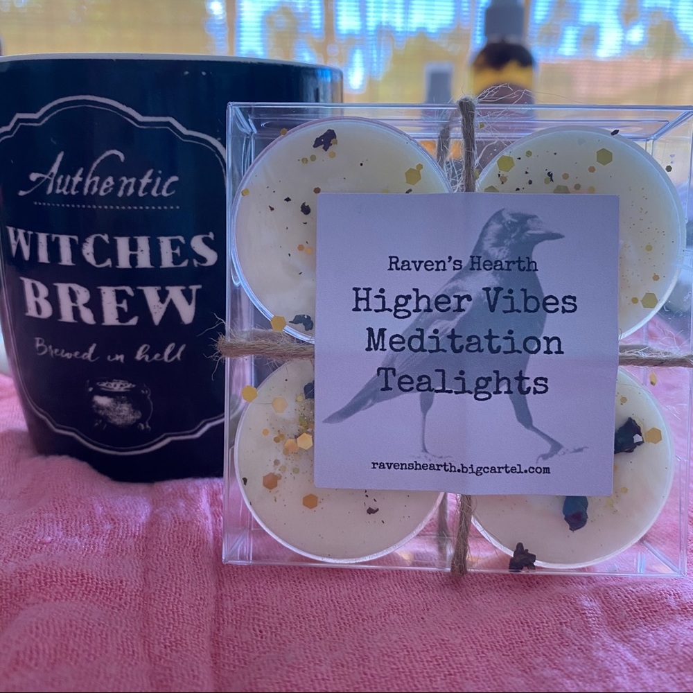 HIGHER VIBES Meditation Tea Lights/4